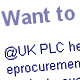 eProcurement landing page